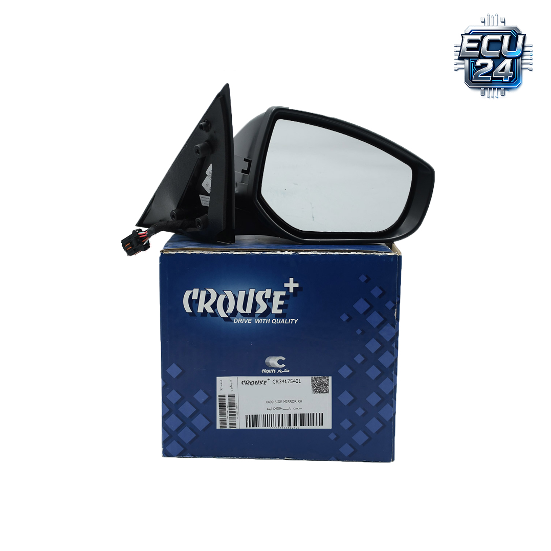 آینه بغل راست دنا پلاس X409 برند کروز | آینه جانبی شاگرد دنا پلاس اصلی IK00549280