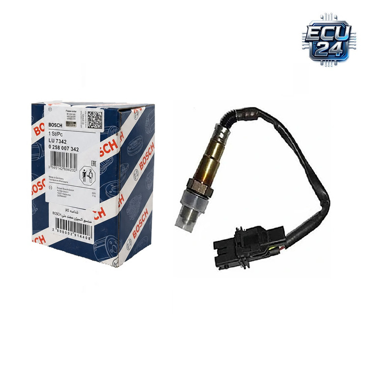 سنسور اکسیژن BOSCH 7.4.9 6 سیم سمند EF7 | سنسور اکسیژن بوش 7.4.9 فنی 0258007342 کانکتور 6 پین