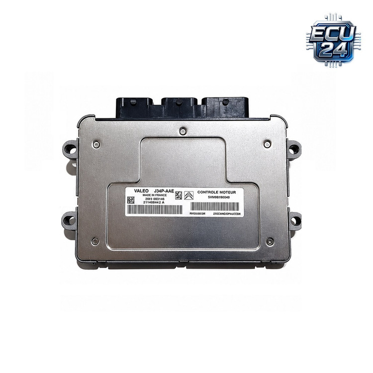 کامپیوتر / ایسیو ECU Valeo J34 فرانسه برای موتور TU3 تیپ 2 ایساکو مناسب پژو ۲۰۶ با دریچه گاز برقی J34 والئو فرانسه اصلی / کد فنی 2090308201